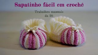 Sapatinho fácil em crochê