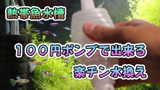熱帯魚水槽の楽チン水換え