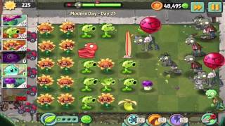 Plants vs Zombies 2: Modern Day - Day 23 Walkthrough