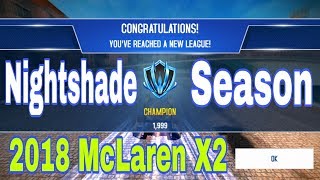 Asphalt 8 Multiplayer nightshade season 2018 McLaren X2 vs Apollo ie races