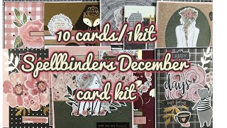 10 cards/1 kit- Spellbinders December card kit- Hey Foxy