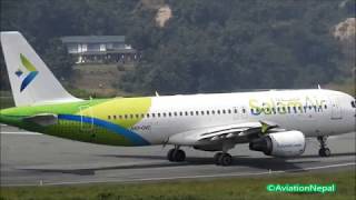 त्रिभुवन अन्तराष्ट्रिय बिमानस्थलबाट यसरी उड्यो Oman Air Boeing 737 and Salam Air Airbus A320