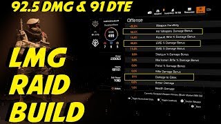 THE LMG Raid Build YOU NEED | 92.5% DMG & 91% DTE | The Division 2