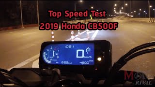 Top Speed Test 2019 Honda CB500F (All New Honda 500 Series)