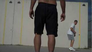 Jared Vale vs Chris Irons. Class of 1988 Handball Championship.Part 1