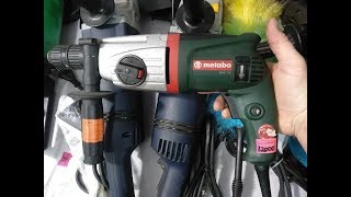 Перфоратор Metabo UHE 28 1010w и его восстановление. Как поставить кнопку на перфоратор Metabo.