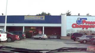 webster ma truck takes out pole at price chopper