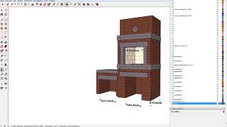 Как в программе SketchUp задавать размер объектов и выставлять их на отдельный слой?