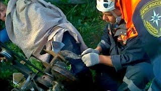 Как ногу из в мотокультиватора вытаскивали.Ежебудни спасателей-9