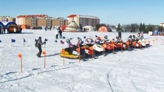 Кросс на снегоходах — 2015 в Нарьян-Маре. Лучшие моменты