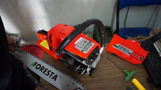 обзор-сборка бензопилы Foresta FA-58S