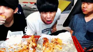 아프리카tv BJ라오,BJ파투,BJ초코맨 BBQ치즐링,자메이카통닭먹방! Chiseling Jamaican BBQ chicken chicken meokbang