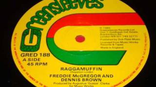 Freddie McGregor & Dennis Brown - Raggamuffin - 1985 Greensleeves 12" - DJ APR
