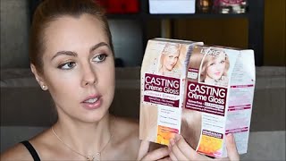 Отзыв. Осветление волос дома с краской L'Oreal Casting Creme Gloss / 810 и 1021