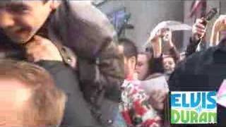 David Cook and David Achuleta piggyback ride