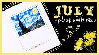 PLAN WITH ME | July 2019 Bullet Journal Set Up in My Husband's BuJo