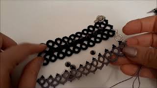 Мастер класс браслет фриволите. Фриволите иглой. Needle tatting bracelet. Occhi/ Frivolite