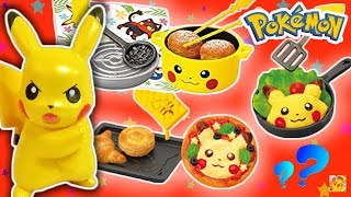 COZINHA DO PIKACHU Comidinhas do Japão! Brinquedos do Pokémon - Re-Ment Miniature Pikachu Kitchen
