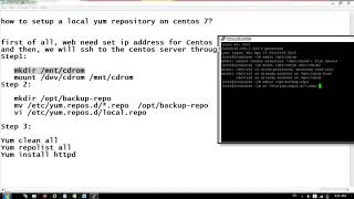 how to setup a local yum repository on centos 7?