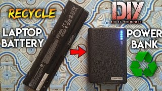 How to recycle old laptop battery into power bank | DIY | Arun