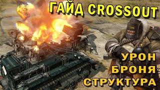 СТРУКТУРА, БРОНЯ, УРОН [ГАЙД CROSSOUT]
