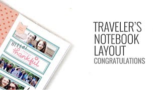 Traveler's Notebook Process Layout | Congratualtions