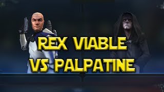 Rex Lead Viable VS Palpatine l Star Wars: Galaxy Of Heroes - SWGoH