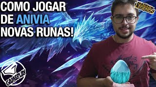 COMO JOGAR DE ANIVIA - NOVAS RUNAS no LEAGUE OF LEGENDS! BUILD TOP E MID! PT BR