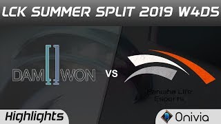 DWG vs HLE Highlights Game 1 LCK Summer 2019 W4D5 DAMWON Gaming vs Hanwha Life Highlights by Onivia1