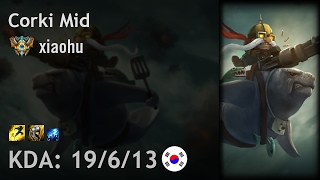Corki Mid vs Katarina - xiaohu - KR Challenger Patch 7.2