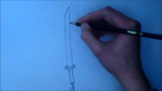 How to Draw a Katana (Samurai sword)