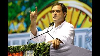 Congress President Rahul Gandhi addresses the Sanjhi Virasat Bachao Sammelan at Talkatora Stadium