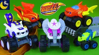 Blaze and the Monster Machines Toys Animal Island Shark Blaze Elephant Starla Squirrel Darrington!