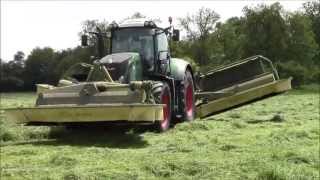 silage 2013,Fendt 828 Mowing with Triple Krones.wvm