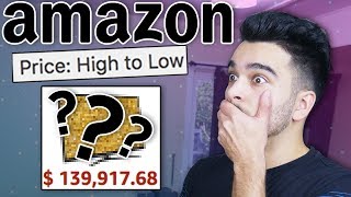 Buying THE MOST EXPENSIVE Things On Amazon! 100% RANDOM PRODUCT CHALLENGE! ???