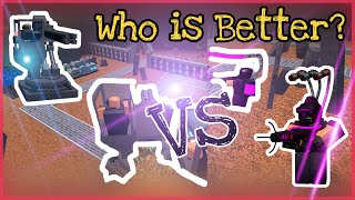 Phaser vs Railgunner | Tower Battle | Roblox