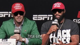 Пресс конференция UFC / Колби Ковингтон - Тайрон Вудли РУССКАЯ ОЗВУЧКА