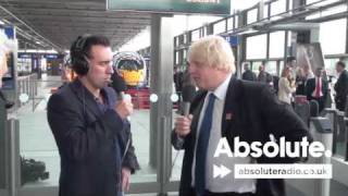 Boris Johnson at St Pancras station