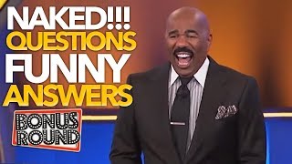 Steve Harvey Asks NAKED Questions & Gets Some Funny Answers On Family Feud USA