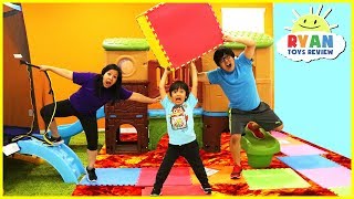 The Floor is Lava Giant Life Size Board Game!!!