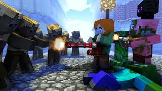 Monster School : FUNNY ZOMBIE APOCALYPSE Challenge - Minecraft Animation