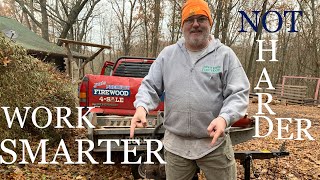FIREWOOD - Why I don’t always split firewood blocks out of truck