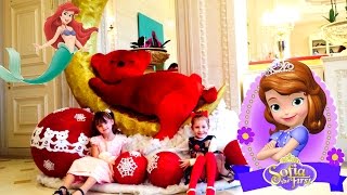 принцесса София, Русалочка, Ниндзяго, представление для детей с Дедом Морозом и Ниндзяго