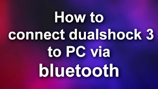 как подключить dualshock 3 к пк по bluetooth/ how to connect dualshock 3 to PC via bluetooth win 10