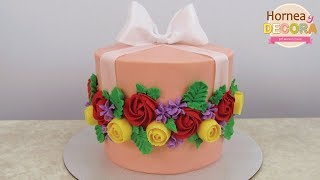 PASTEL CAJA DE FLORES para el DÍA DE LAS MADRES / #101
