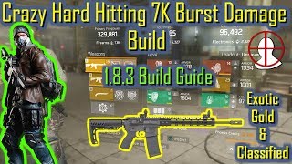 Crazy Hard Hitting 7K Burst Damage Build(1.8.3 Build Guide)|The Division|