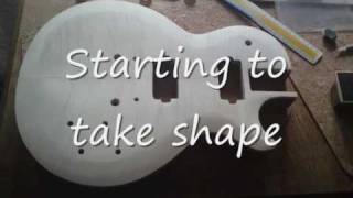 homemade electric guitar - Les Paul style - how to make