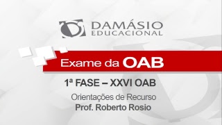 Razões de Recurso da OAB – XXVI Exame