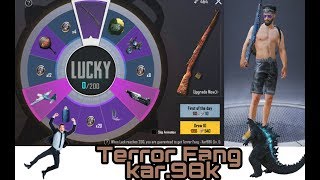 Pubg Mobile//Terror Fang kar-98k Lucky Spin//New kar-98k Godzilla Skin //2200UC//