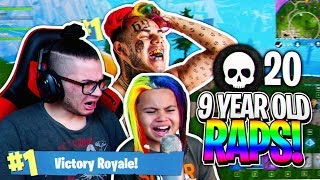 9 YEAR OLD KID RAPS LIKE 6IX9INE ON FORTNITE WTF! "GOTTI" FORTNITE FUNNY BATTLE ROYALE MOMENTS!